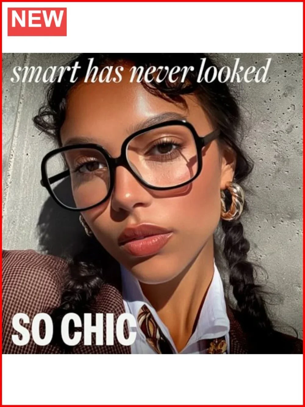 Blue Light Blocking Glasses Women Oversized Fashion Computer Eyewear UV400